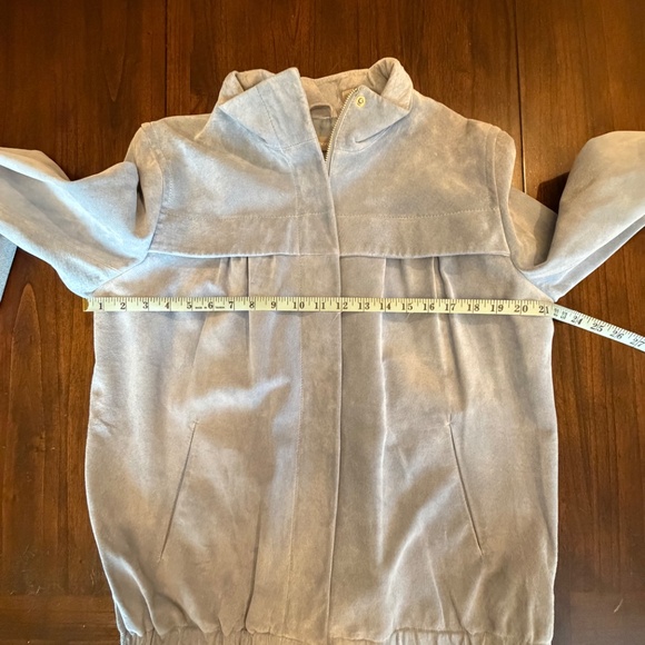 Liz Claiborne Women's Soft Blue/Periwinkle Suede Leather Jacket, Size XL - Picture 14 of 16